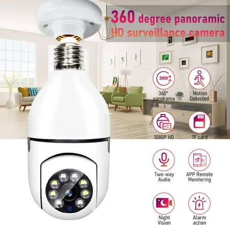 CCTV , 360 Camera, Light holder Full HD 1080P